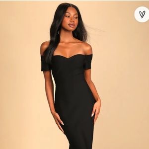 Lulus How much I Care black dress